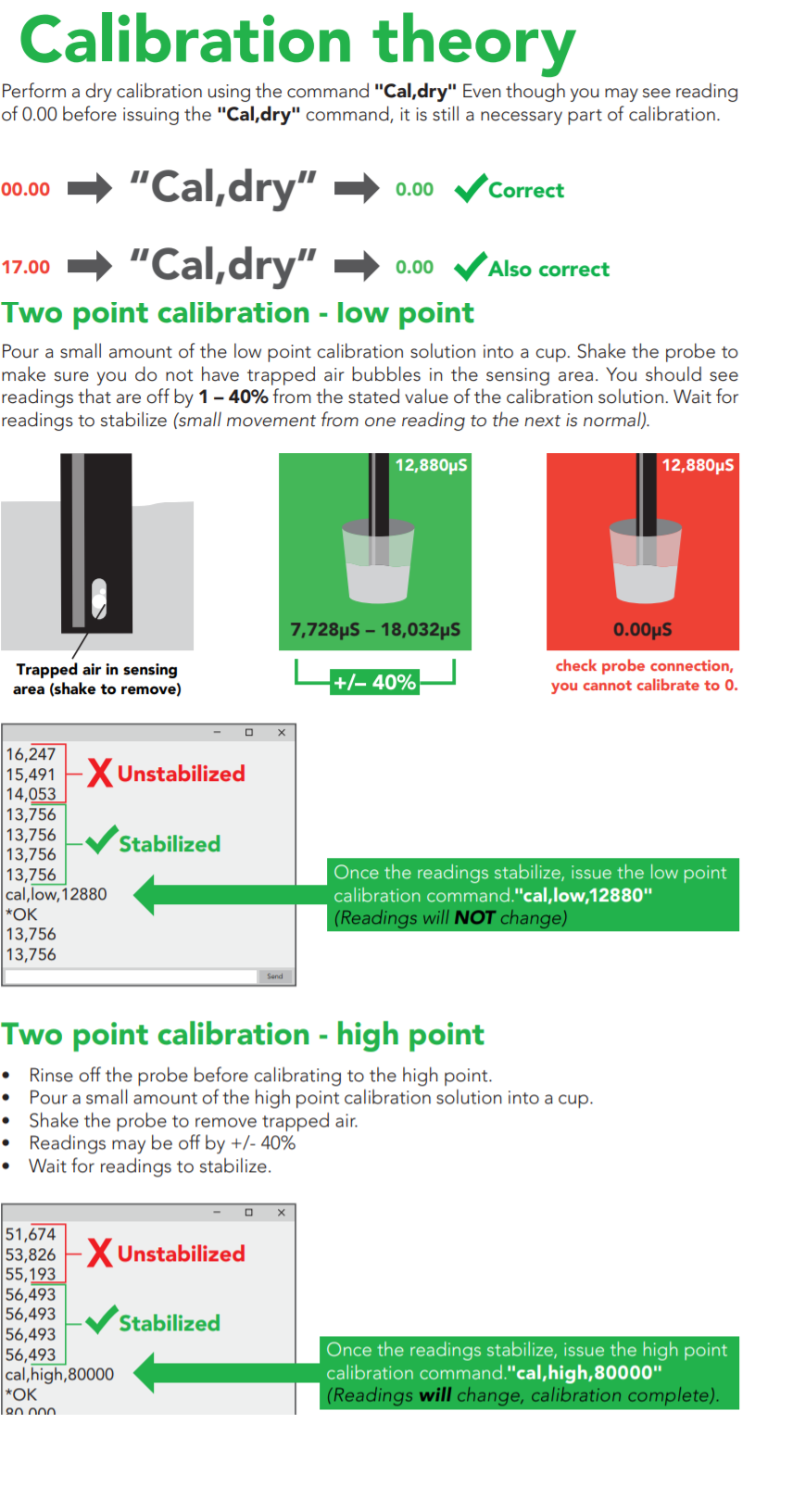 To calibrate, please follow these instructions.